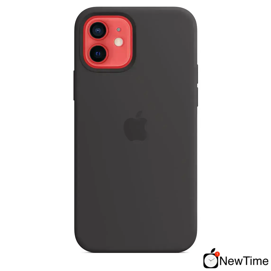 Чехол Apple iPhone 12 | 12 Pro Silicone Case with MagSafe Lux Copy - Black (MHL73)